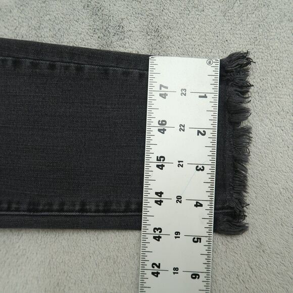 American Eagle Jeans Women's Size 8R Gray Super Low Jegging 26" Inseam Destroyed - Picture 6 of 16